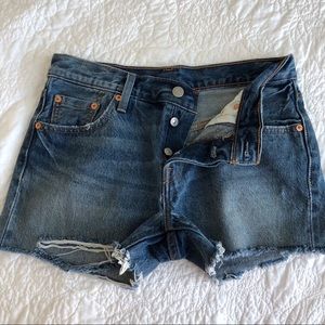 Levi’s 501 Distressed Jean Shorts
